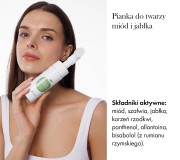 Pianka do twarzy z miodem i jabłkami